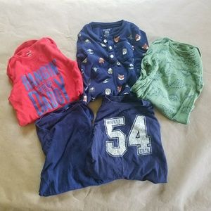 5pc Bundle Carters 24m Long Sleeve Bodysuits